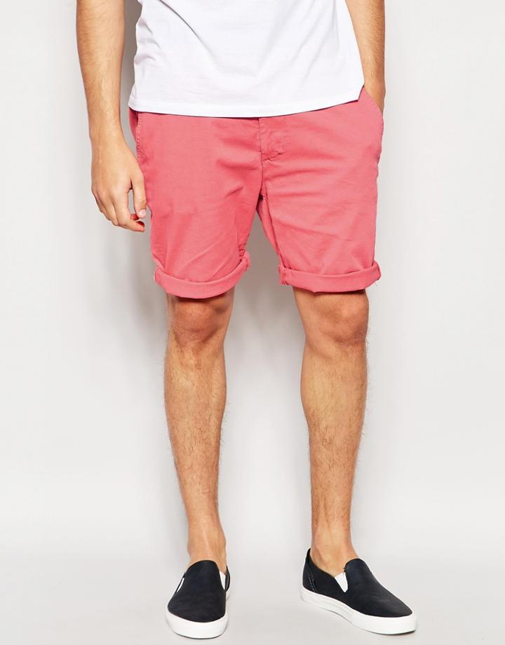 Pepe Jeans Mcqueen Red Turn Up Short - 202