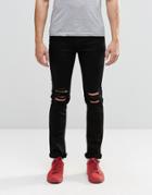 Religion Ripped Noize Jeans - Black