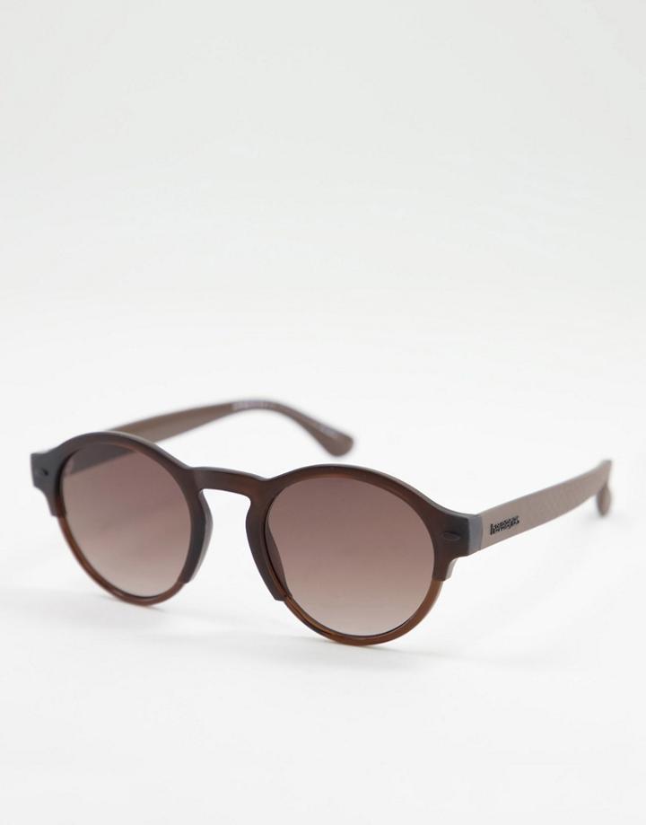 Havaianas Caraiva Round Lens Sunglasses-brown