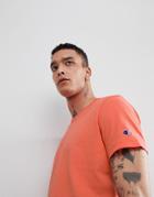 Champion T-shirt With Logo In Peach - Orange