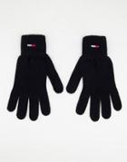 Tommy Jeans Basic Rib Gloves In Black