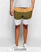 The New County Striped Shorts - Brown