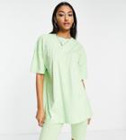 Only Tall Exclusive 2 Pack T-shirt And Legging Short Set In Pistachio-green