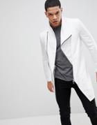 Religion Asymmetric Jacket In Nylon With Zip - White