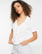 Cotton: On Short Sleeve Polo Shirt In Off White