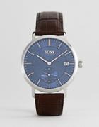Boss 1513639 Corporal Leather Watch - Brown