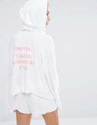 Wildfox Hideout Hoodie - Neon Sign Pink