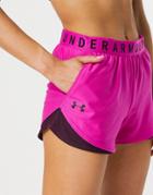 Under Armour Training Play Up Shorts 3.0 In Pink