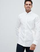 Boss Casual Slim Fit Textured Shirt In White - White