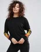 Lasula Flame Sweatshirt - Black