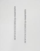 Krystal London Swarovski Crystal Stick Earrings - Silver