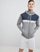 Boss Bodywear Zip-thru Jacket With Hood - Gray