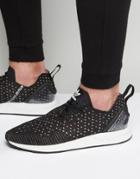 Adidas Originals Asymmetrical Zx Flux Primeknit Sneakers In Black S76368 - Black