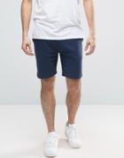 Asos Skinny Jersey Short With Contrast Mesh Pocket Detail - Navy