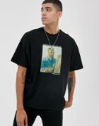 Asos Design Vincent Van Gogh Oversized T-shirt With Placement Print