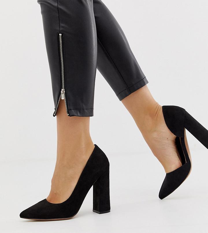 Asos Design Wide Fit Walter D'orsay High Heels - Black