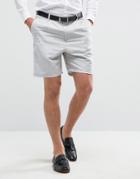 Bershka Smart Tailored Shorts In Light Gray - Gray