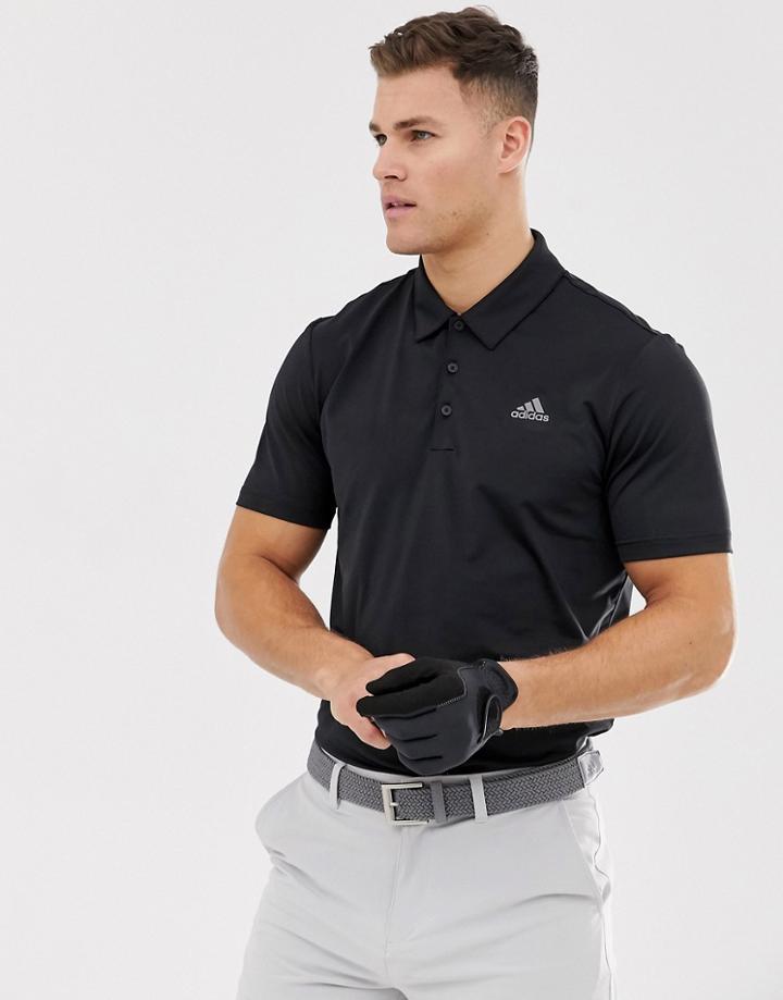 Adidas Golf Ultimate 365 Polo Shirt In Black