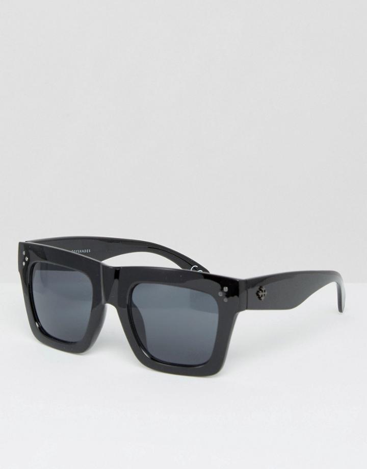 Toyshades Chunky Frame Sunglasses - Black