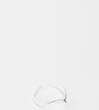 Designb London Sterling Silver Twisted Wave Ring - Silver