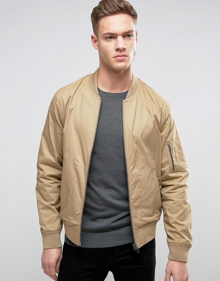 Jack & Jones Premium Bomber - Stone