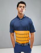 Adidas Golf Stripe Polo In Orange Cd3385 - Orange
