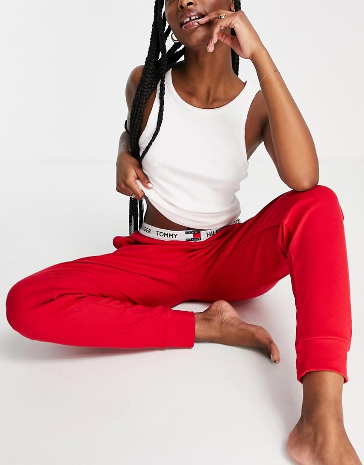 Tommy Hilfiger 85 Sweatpants In Red
