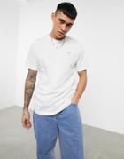Adidas Originals Essentials T-shirt In White With Small Lilac Logo