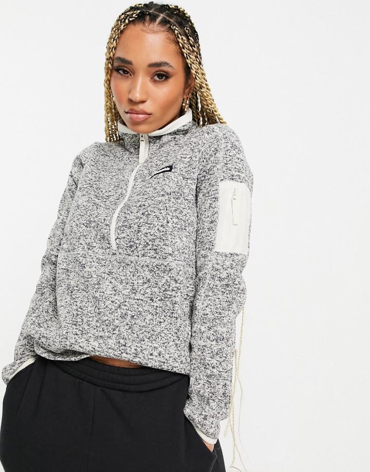 Columbia Sweater Weather Half Zip Fleece In Cream-neutral