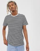 New Look Stripe T-shirt In Black