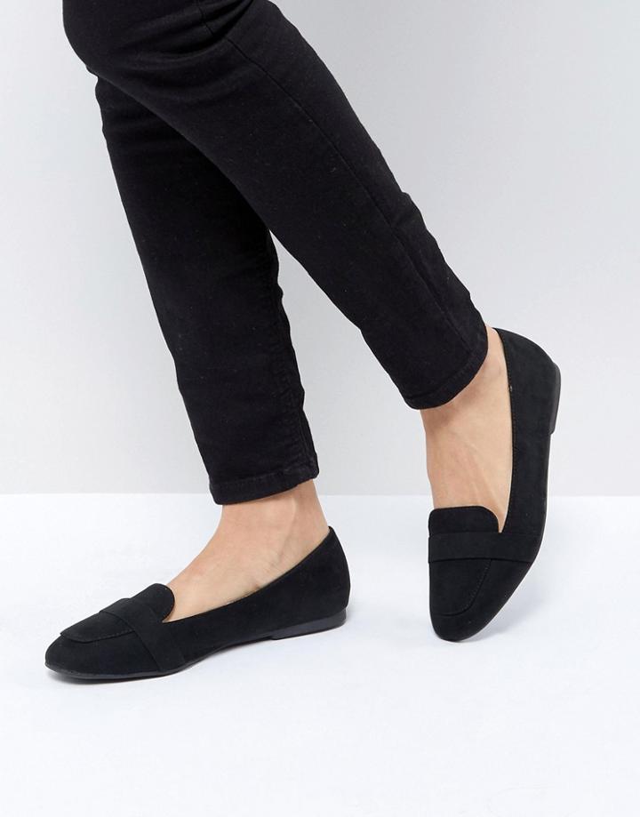 Park Lane Flat Sole Loafer - Black