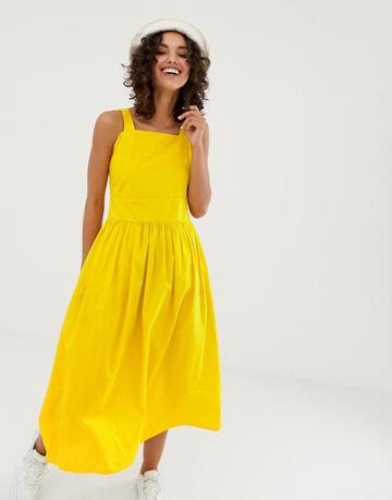 Kings Of Indigo Organic Cotton Summer Dress - Yellow