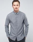 Selected Homme Longsleeve Slim Shirt - Gray