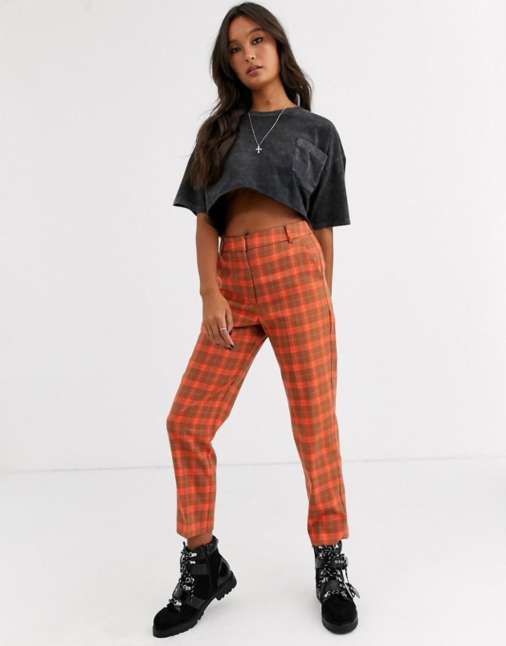 Asos Design Boxy Crop T-shirt With Washed Pocket In Black