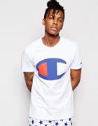 Champion T-shirt With Large Logo - White