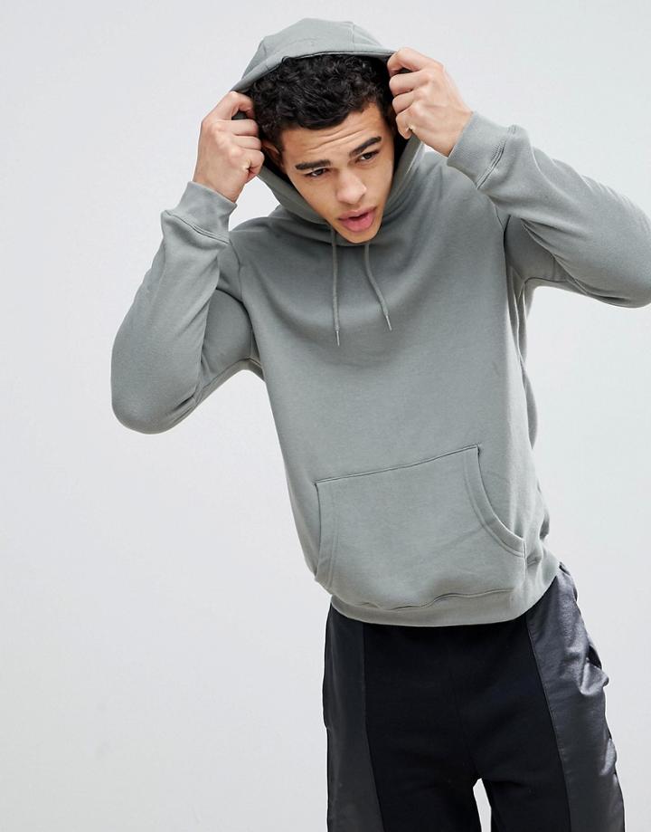 New Look Hoodie In Light Khaki - Green