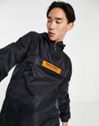 Nautica Competition Laptev Velcro Badge Half-zip Jacket In Black