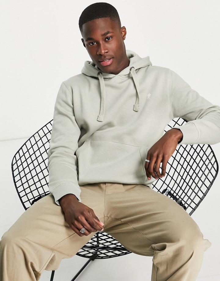 French Connection Overhead Hoodie In Sage-green