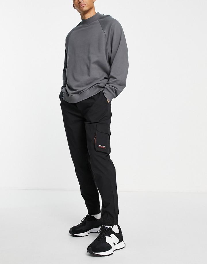 Nautica Competition Payara Nylon Cargo Pants In Black