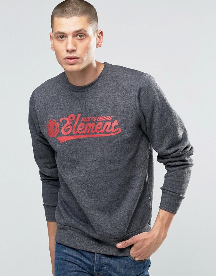 Element Signature Crew Sweatshirt Charcoal Heather - Gray