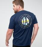 Asos Plus T-shirt With La Print - Navy