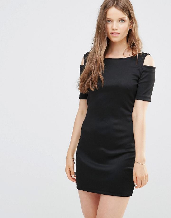 Jdy Cold Shoulder Dress - Black