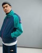 The North Face 1990 Staff Full Zip Fleece In Green/blue - Green