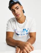 Levi's T-shirt With Poster Logo Mountain Print In White