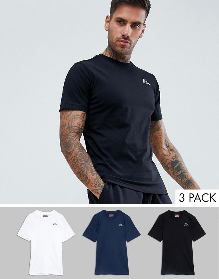 Kappa 3 Pack T-shirt - Multi