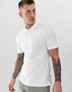 Only & Sons Pique Logo Polo In White
