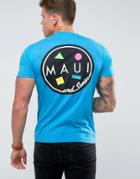 Maui Cookie Logo Printed T-shirt - Blue