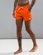 Adidas 3sa Swim Shorts In Short Length In Orange Bj8835 - Orange