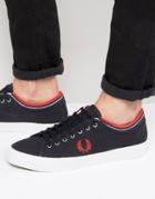Fred Perry Kendrick Tipped Canvas Sneakers - Navy