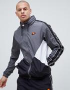 Ellesse Lapaccio Track Jacket With Logo Stripe Sleeve In Gray - Gray